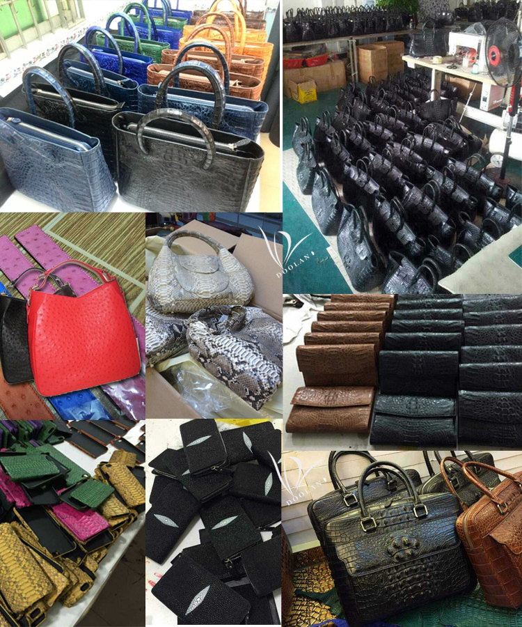 Wholesale Luxury real exotic genuine ostrich skin leather duffle travel  weekend bag From m.