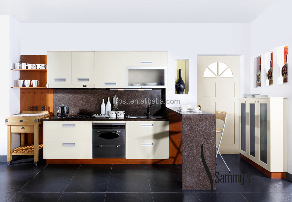 Hoogglans keuken kast kleine keuken eetkamer meubilair moderne ...