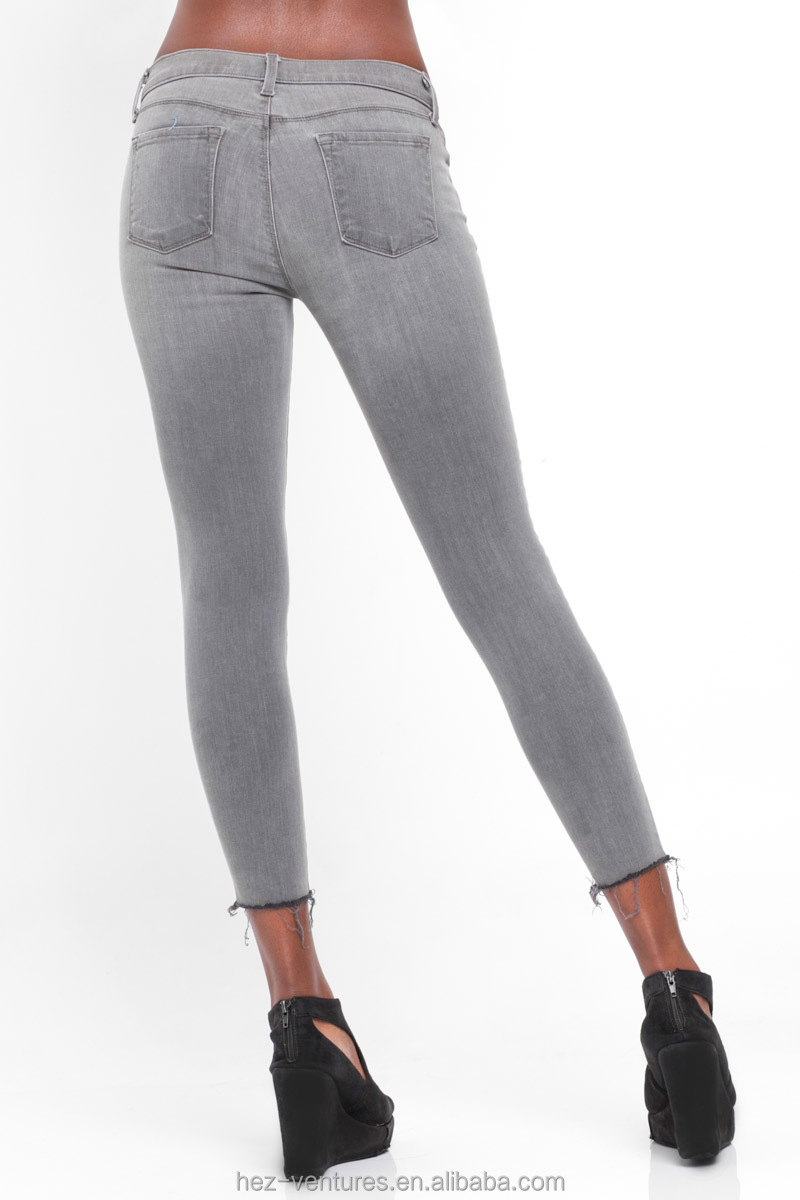 レディース/クロップドスキニー女性の超distressedjeans/伸縮性のあるジーンズ/フィットネスジーンズはセクシーな女性のための仕入れ・メーカー・工場