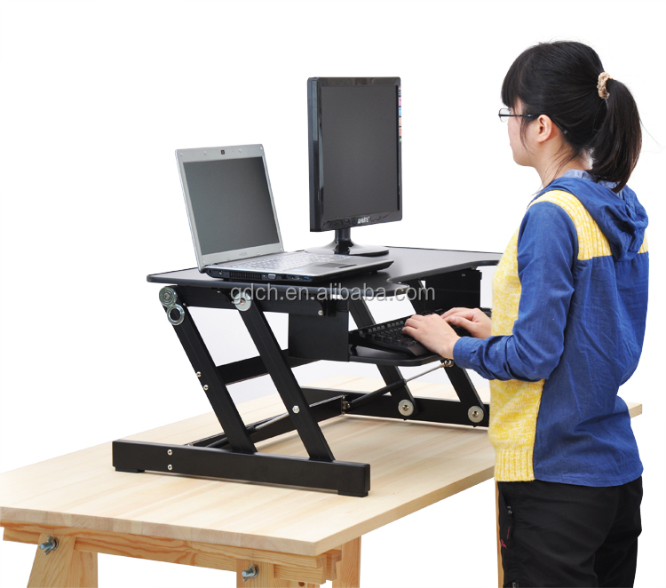 Portable Wooden Desktop Table Folding Adjustable Laptop Riser