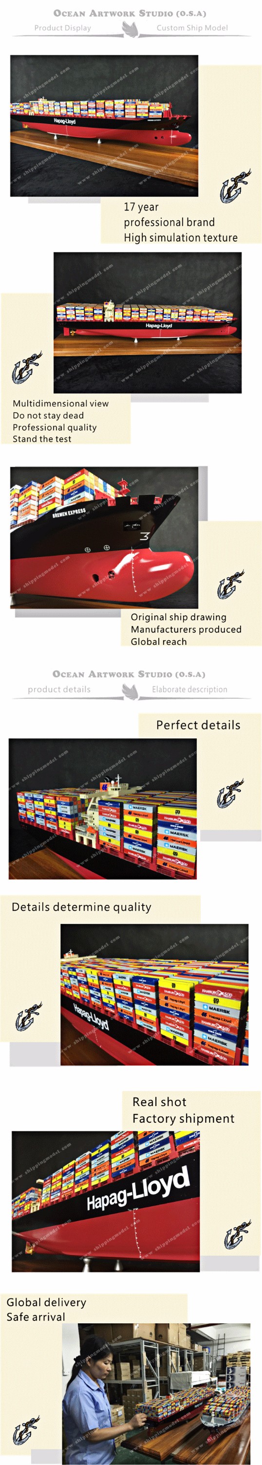  ship model,Boat model,model ships,container ship model, container shipping model Supplier