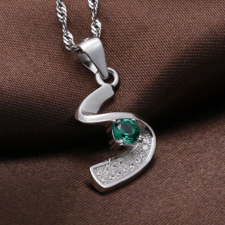 2014ファッションhot sale925シルパージルコニアペンダントロジウムメッキ＆ローズゴールドメッキアクセサリージュエリー問屋・仕入れ・卸・卸売り
