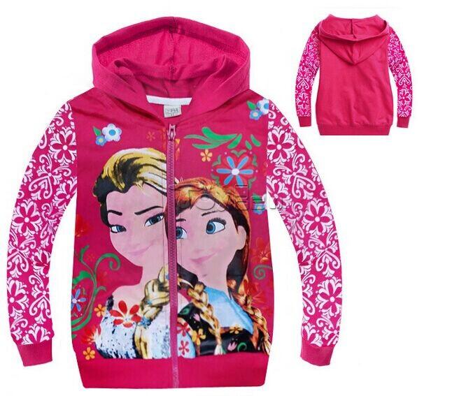 女の子のパーカー衣類冷凍女王エルザアンナトップジャケット新しい子供のコート仕入れ・メーカー・工場