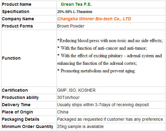 Hi-Q Grean Tea P.E./20%-98% L-Theanine