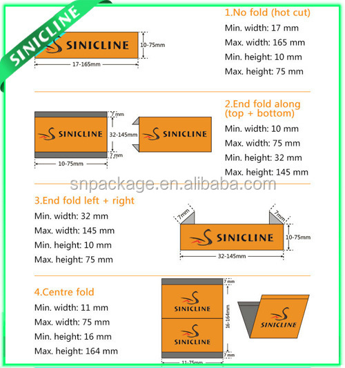 Sinicline洗濯ケア衣服織りラベル/高密度織ラベル仕入れ・メーカー・工場
