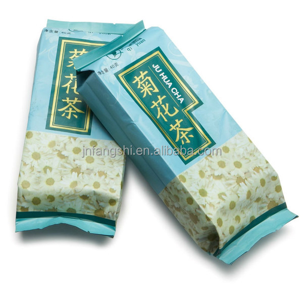 Top quality custom printed back sealed side gusset empty tea bag