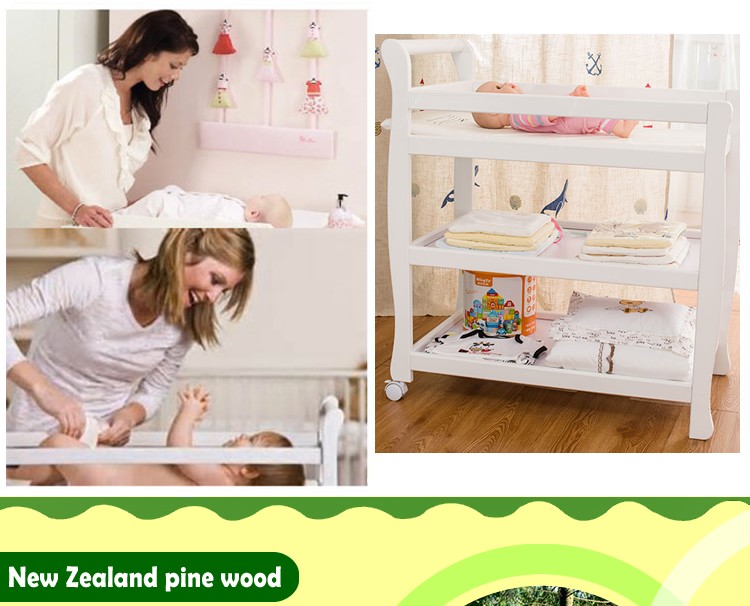 Solid Wood Baby Diaper Changing Table Toys Storage Shelf Buy Diaper