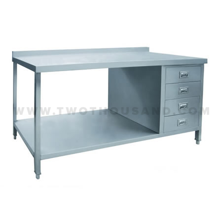 Tt Bc322e 2 Ties With Drawers Stainless Steel Kitchen Work Table