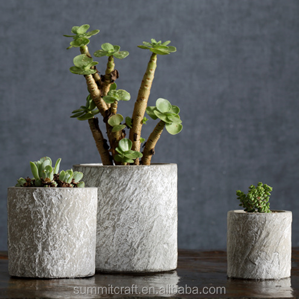 Home Goods Artificial Stone Cement Cup Shaped Flower Pots Buy Cement