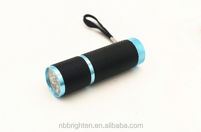 カスタム アルミ ミニ 9 led ポケット懐中電灯で aaa バッテリー 、 安い小さな最高明るい ポケット懐中電灯用販売仕入れ・メーカー・工場