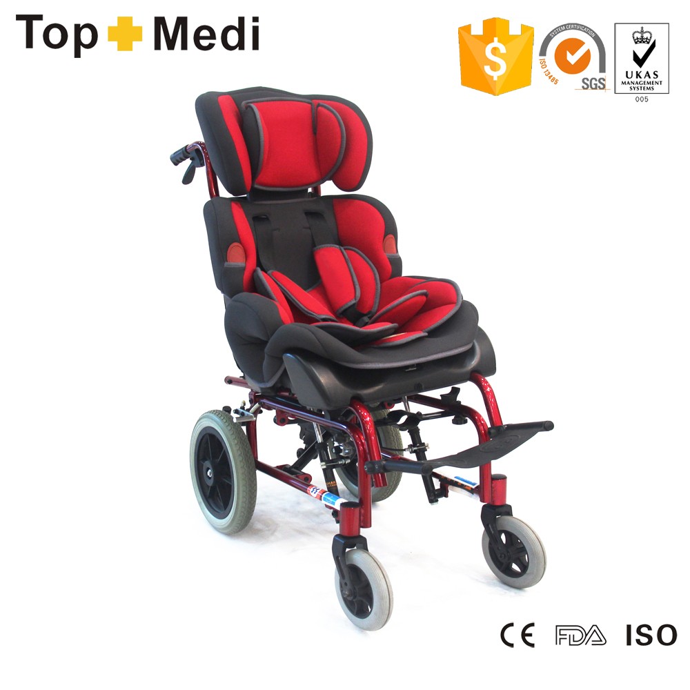 Lightweight Manual Foldable Aluminum Disabled Baby Wheelchair For
