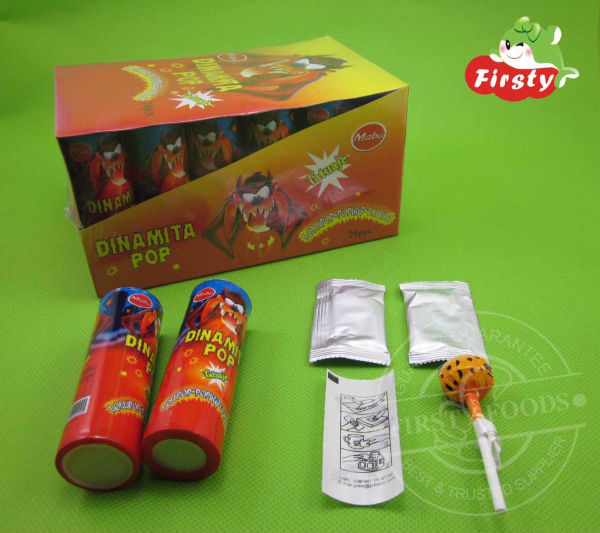 Lollipop with popping and tattoo