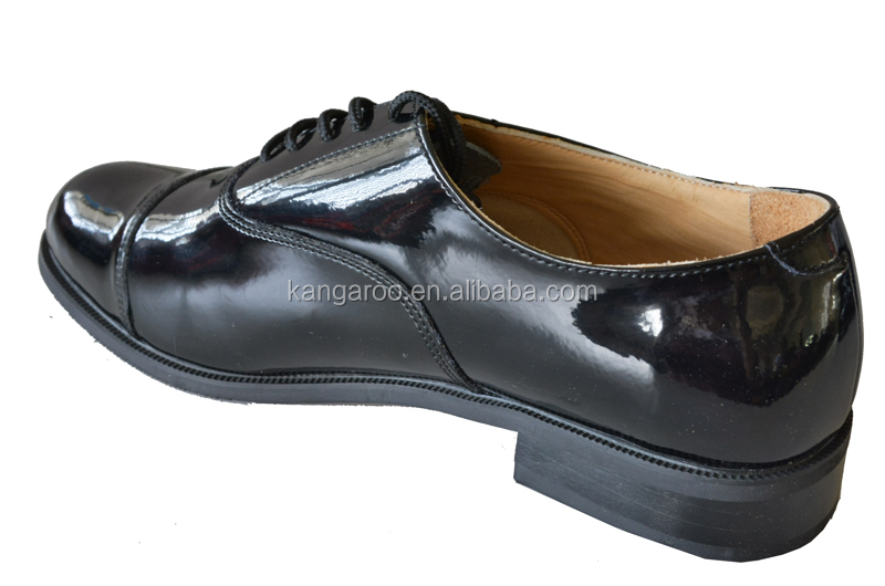 Men's Formal Wear And Army Officers Patent Genuine Leather Shoes Buy