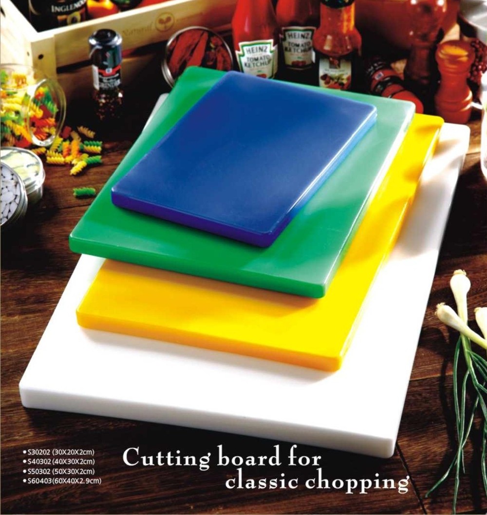 plastic sheets   and the thickness of the chopping board is