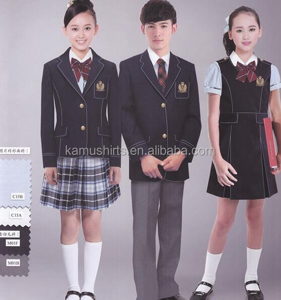 学校均一シャツ&スカート、子供学校制服卸売仕入れ・メーカー・工場