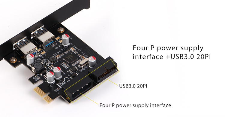 最新の設計2ポート外部2ポート内部5Gbps USB3.0のPCI-E仕入れ・メーカー・工場