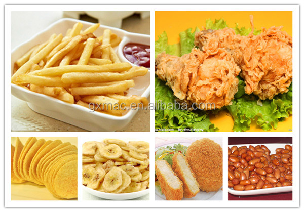 Guoxin Factory automatic potato chips frying machine/ kfc chicken frying machine