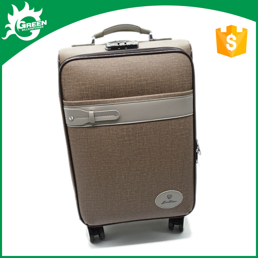 最高品質の卸売ホイールのスーツケーストレンディな革張り収納用トロリー旅行バッグ空仕入れ・メーカー・工場