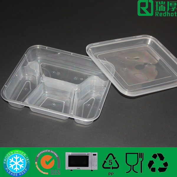 コンパートメント使い捨てテイクアウト食品容器/割っプラスチックボックス仕入れ・メーカー・工場