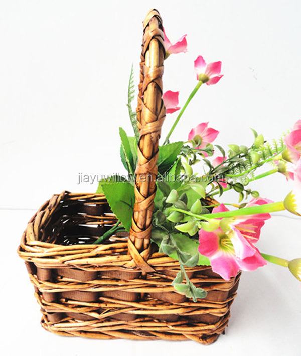 Wicker Basket For Flower Rattan Flower Basket Decorating Flower