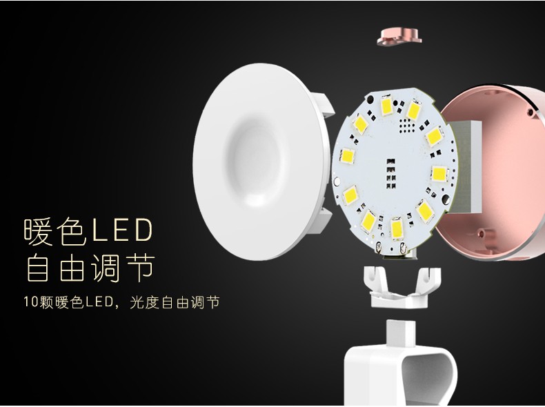 岩omi電話光新しい ファッション ポケット ラウンド 0.7 ワット led selfie ライト用スマート電話内蔵10 ピース leds MT-5345仕入れ・メーカー・工場