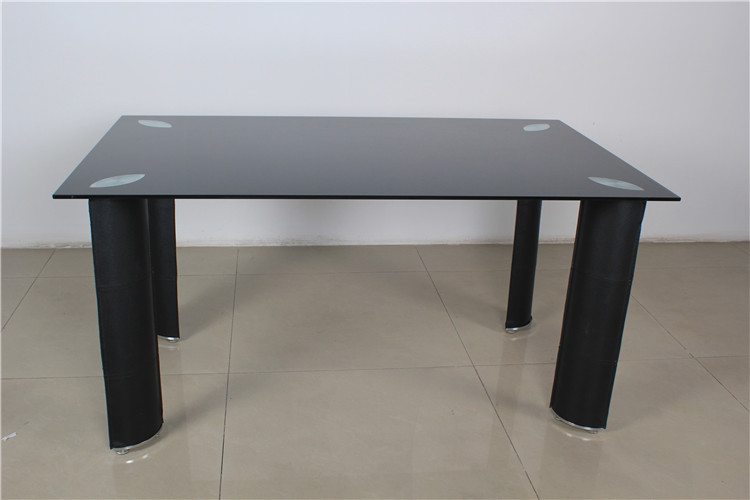 Dt 809 comedor diseño te negro vidrio templado mesa comedor ... Vidrio comedor diseño