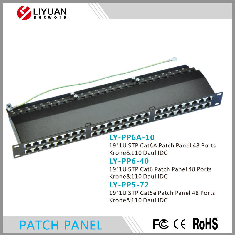 ポートrj45ly-pp6a-10cat6a48猫。 6デュアルidcutpモジュラーパッチパネル仕入れ・メーカー・工場