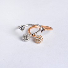 Best Quality Hot Selling White Gold And Rose Gold Plated Diamond Lady ...