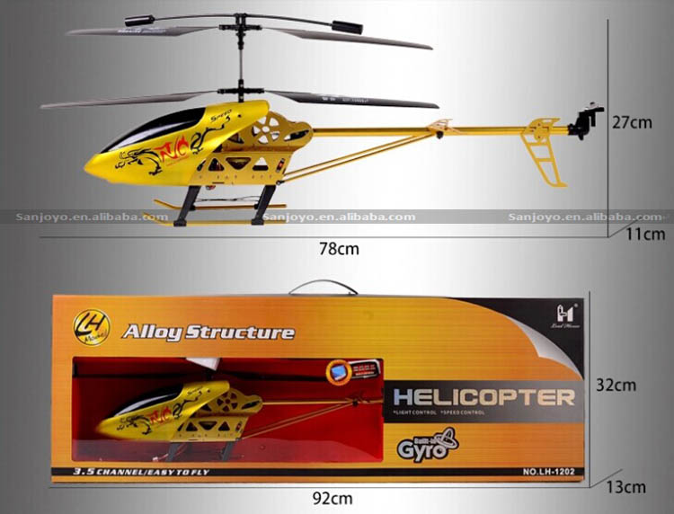 alloy structure helicopter 3.5 channel