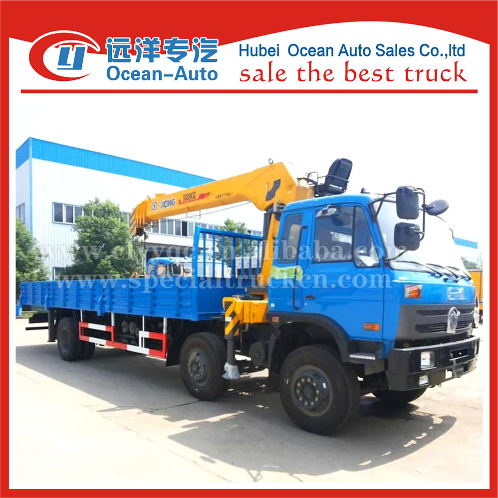 curbe, dongfeng 10 ton xcmg crane vehicle truck with lo