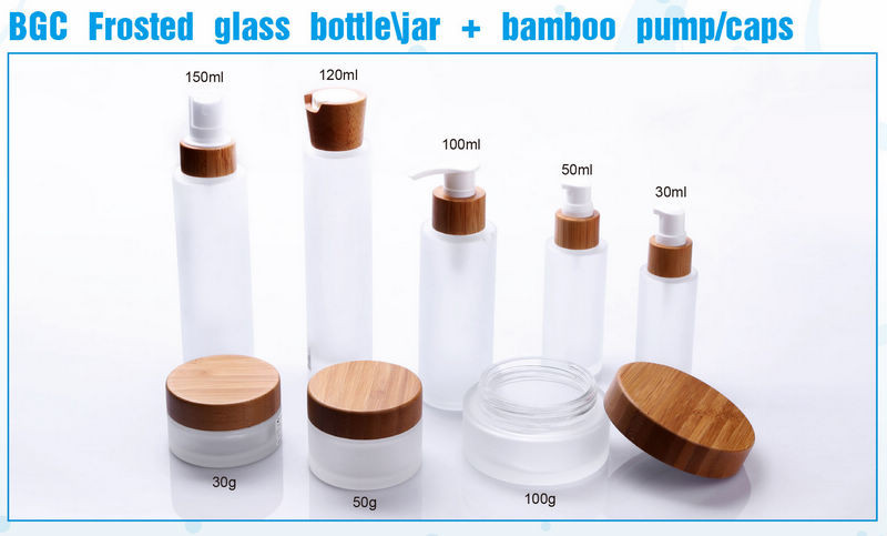 木箱竹瓶化粧品容器蓋つきの30ml/50ml木製の蓋付きガラスの瓶仕入れ・メーカー・工場