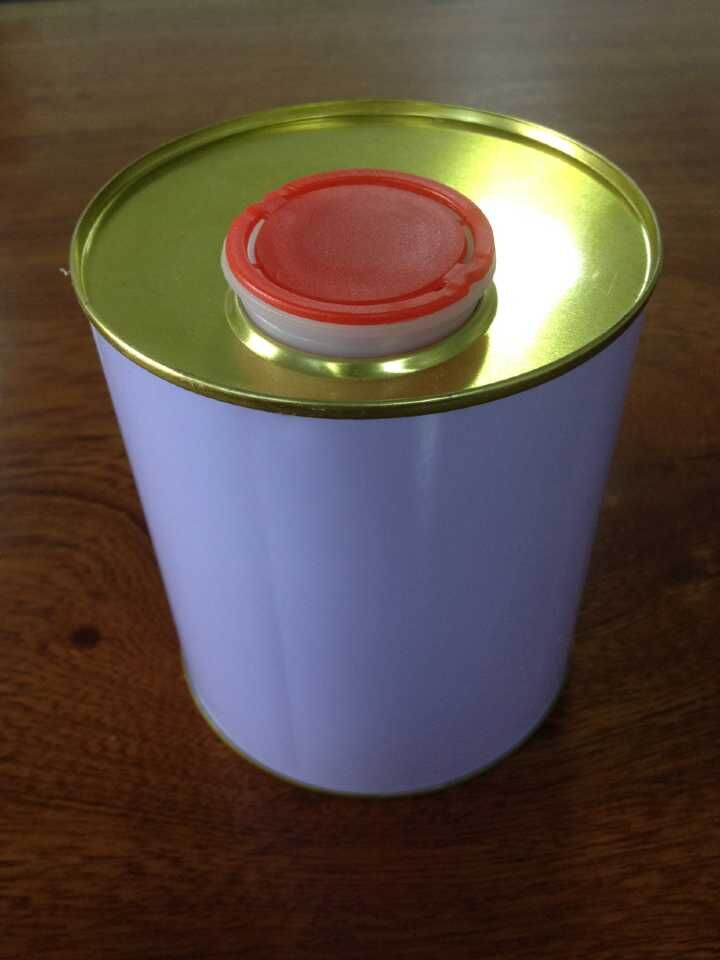 印刷されたラウンド1リットルオイルの缶缶/アルミエアゾール缶/ブリキ缶は、 プラスチック製のキャップ仕入れ・メーカー・工場