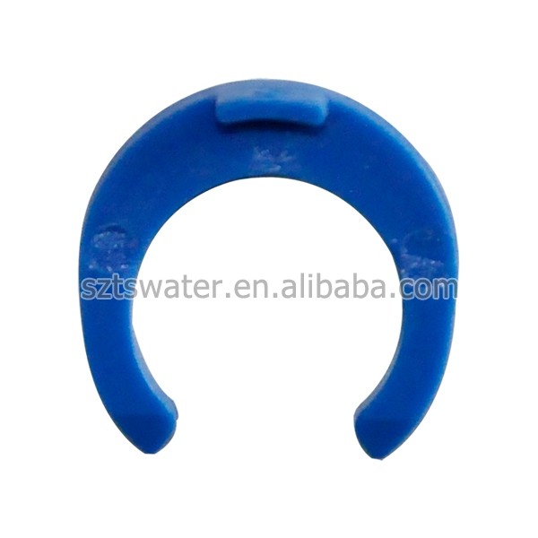 3/8 Inch Blue Plastic Locking Clips For Water Purifier Pe Pipe Design