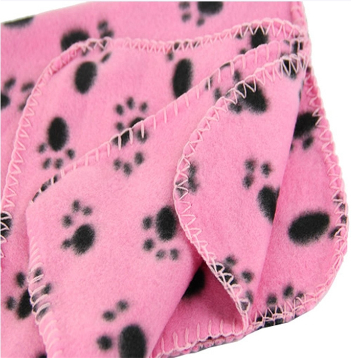 犬猫の肉球ロータリープリント起毛フリースの毛布は、 紙を巻いたラップバンド仕入れ・メーカー・工場