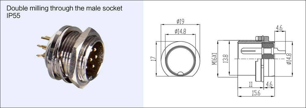 Gx16m165航空ケーブルコネクタピンの金属コネクタplug+socketカプラー仕入れ・メーカー・工場