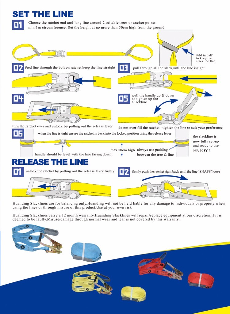 Spider Slacklines Slackline Kit Custom Line 35