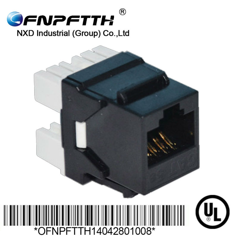 ul認証phospher青銅ゴールドプレート付き180角8p8ccat6rj45utpイーサネットネットワーキングデータキーストンカバー付きソケット問屋・仕入れ・卸・卸売り
