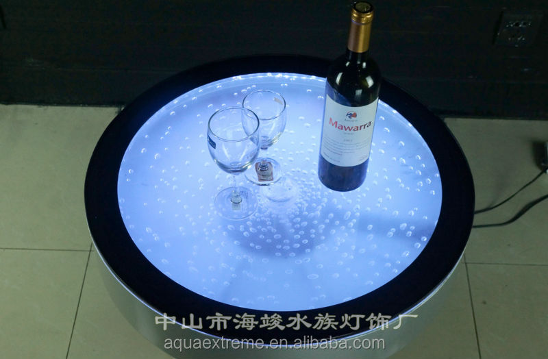 驚くべきledバーテーブル、 幻想的なledライトと水バブル移動テーブル仕入れ・メーカー・工場