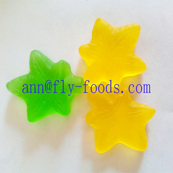Sugar free maple leave gummy candy sweets