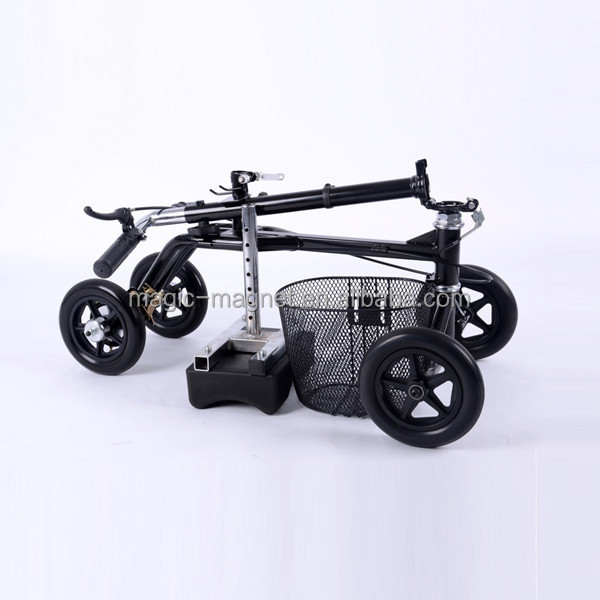 新しい折りたたみ2014年バスケット付き膝ローラーパッドの膝のスクーター身体障害者障害者のための問屋・仕入れ・卸・卸売り