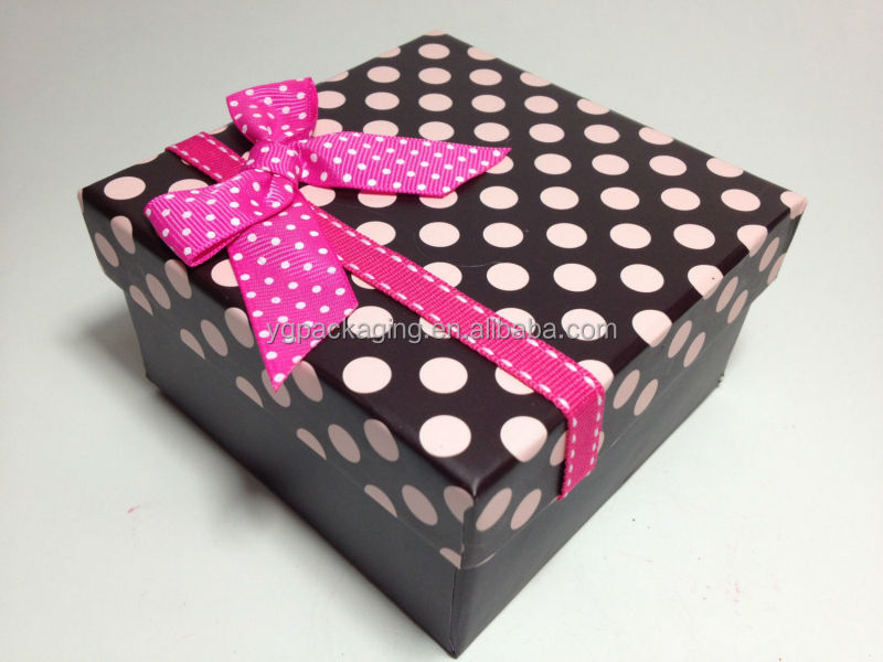 Pink Polka Dot T Boxes With Ribbon For T Boxesjewelry And Candy Boxchina Customized Price 9172
