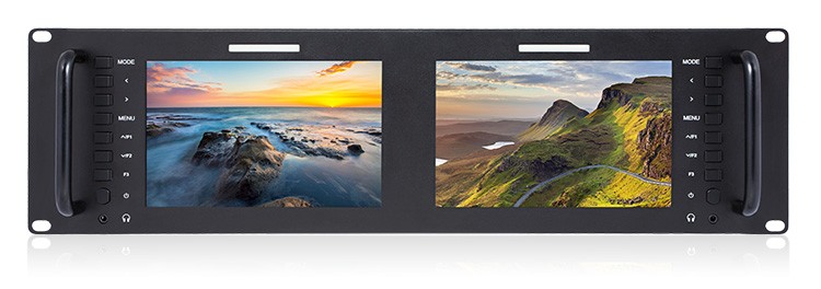 Feelworldデュアル7インチアナログhdmi sdiモニターセットラックマウントコンピュータ放送d71仕入れ・メーカー・工場