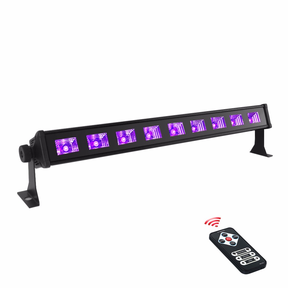 3 Вт X 9 LED черный свет бар с удаленного алюминиевый корпус для Neon партия