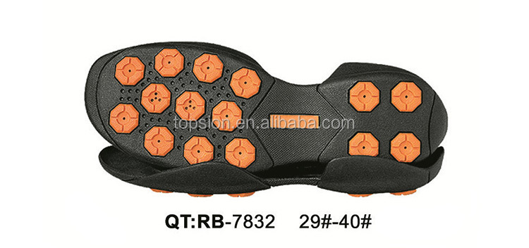 Alibabaのユニセックスエコ- フレンドリーなrb歩く行く革靴底粘着ゴム底仕入れ・メーカー・工場