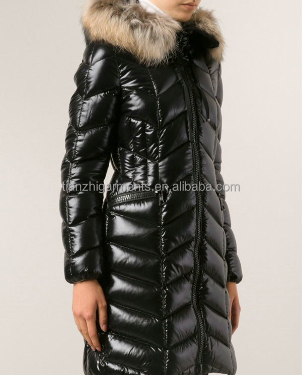 2014年新しい設計女性のコート・ロシアの冬の女性の長い毛皮のダウンコート問屋・仕入れ・卸・卸売り