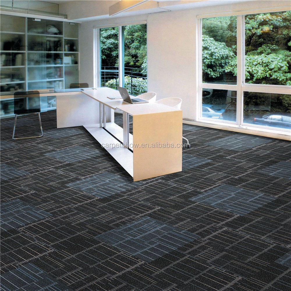 hot sale commercial modular floor carpet with pvc backing