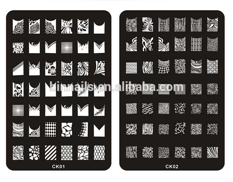 CK nail stamping plates 2015 nail stamp plate