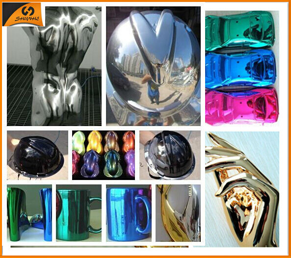 2014 hot chrome paiting machineclear plastic lollipop sticks double nozzle spray gun
