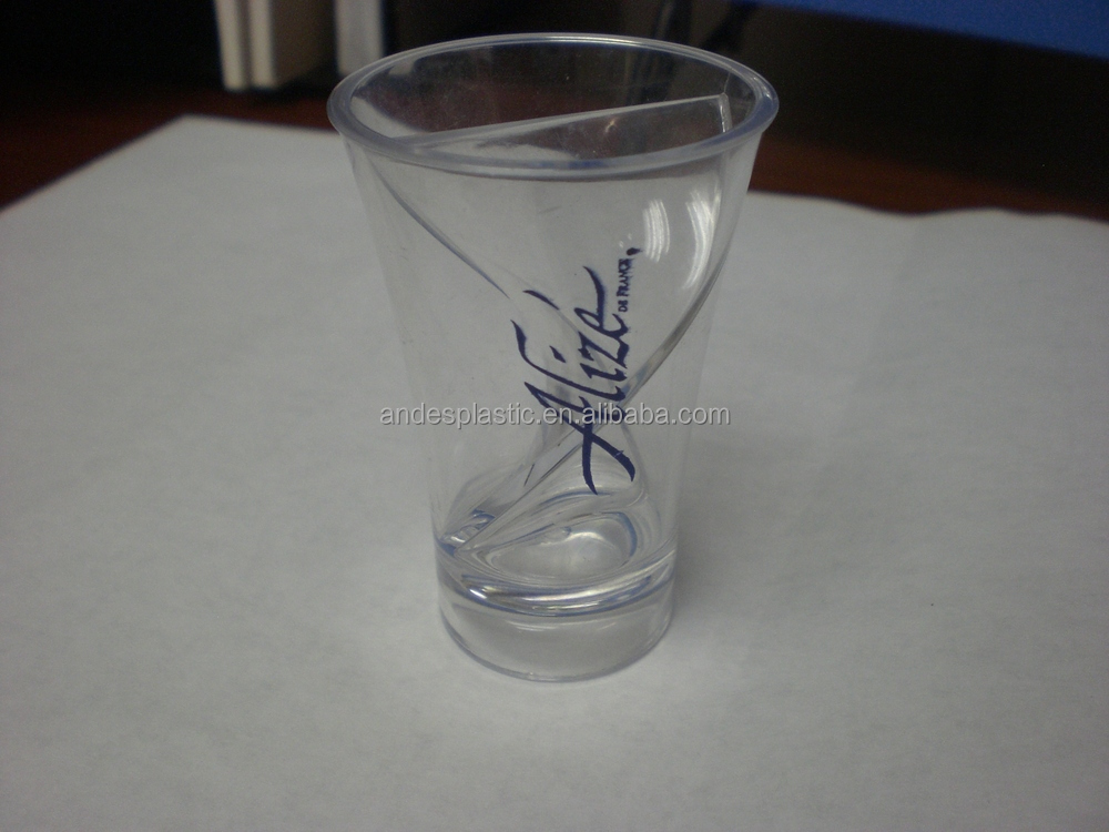 Colorful 2oz Plastic Split Shot Glass Buy 2oz Plastic Split Shot