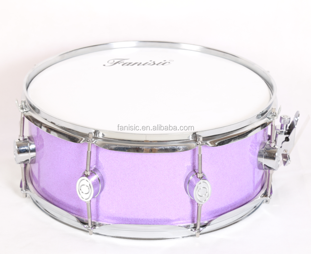 Factory Direct Sale Colorful Snare Drum 14 Inches Purple Marching Snare